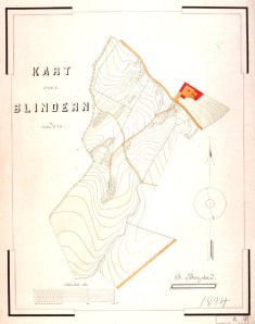 Kart over nedre Blindern