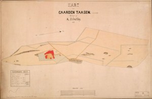 Kart over Nordre Tåsen gård