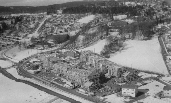 Sogn studentby under bygging