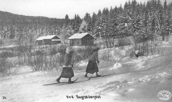 Skiløpere ved Seteren