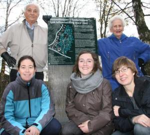 Orienteringsskilt på Korsvolltoppen