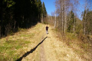 Den amle Nordmarksveien gikk forbi her ved Stensrud.